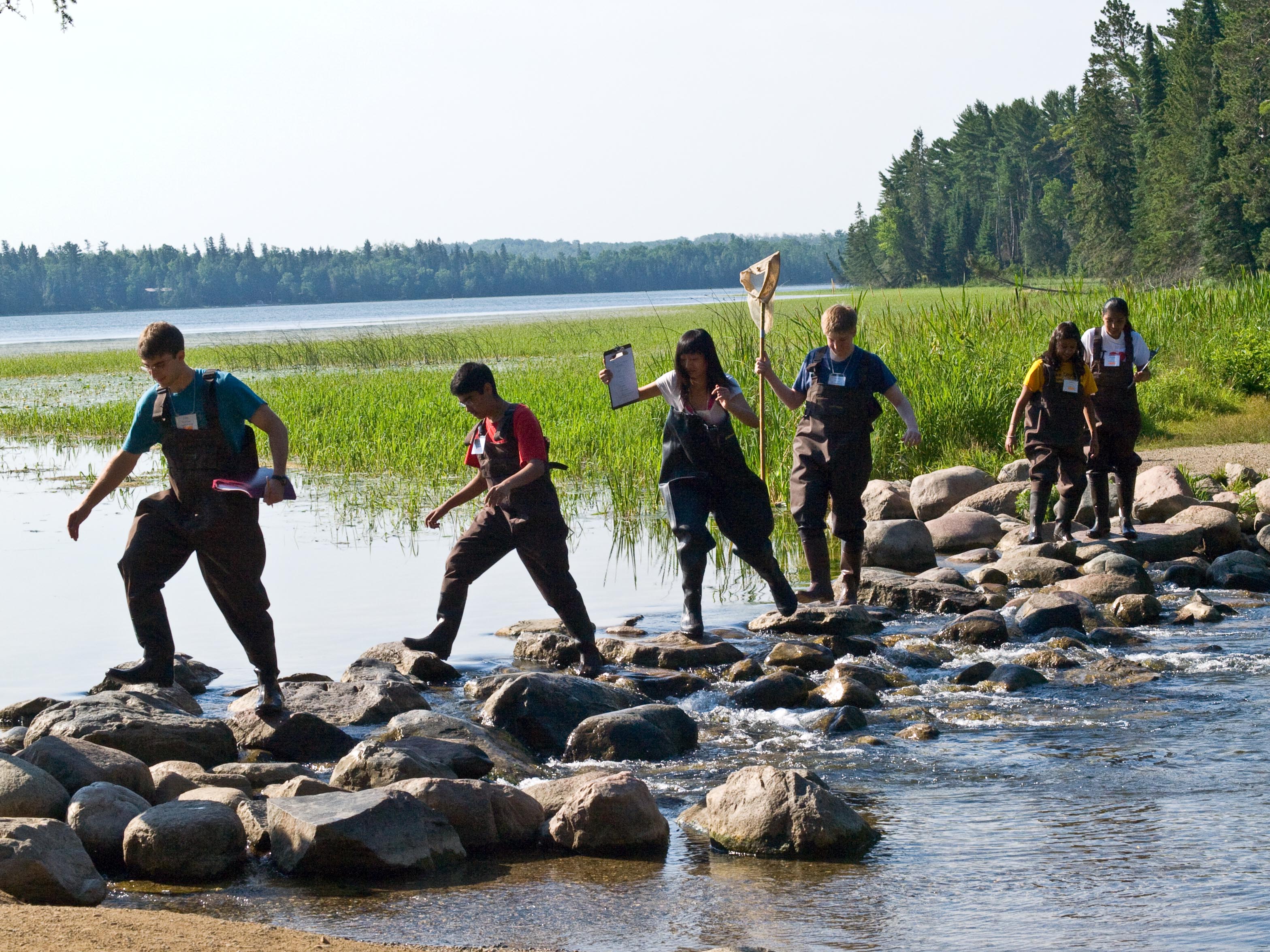 students at the headwaters