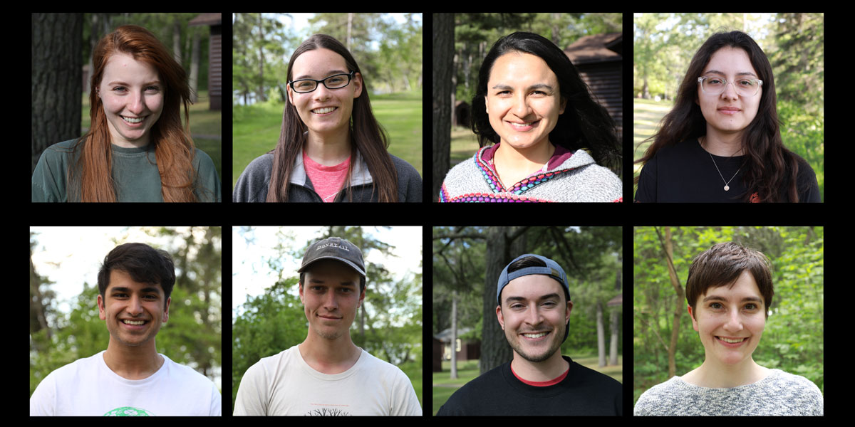 collage of 8 students who took field biology courses