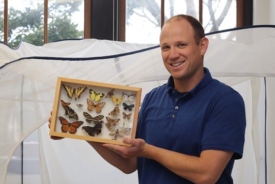 Tim with butterflies