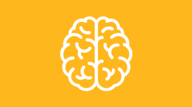 Line icon of a brain