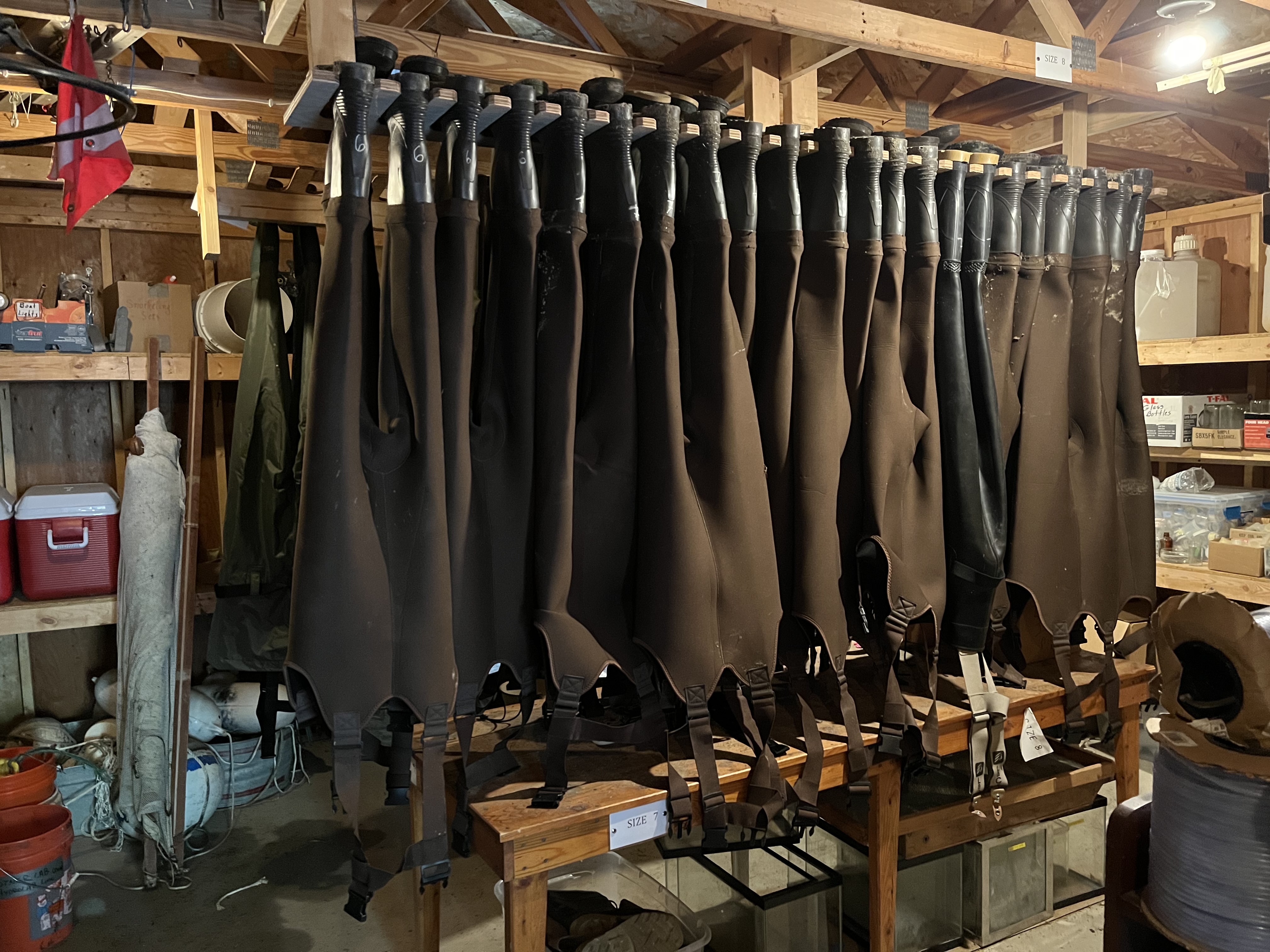 Itasca boathouse waders