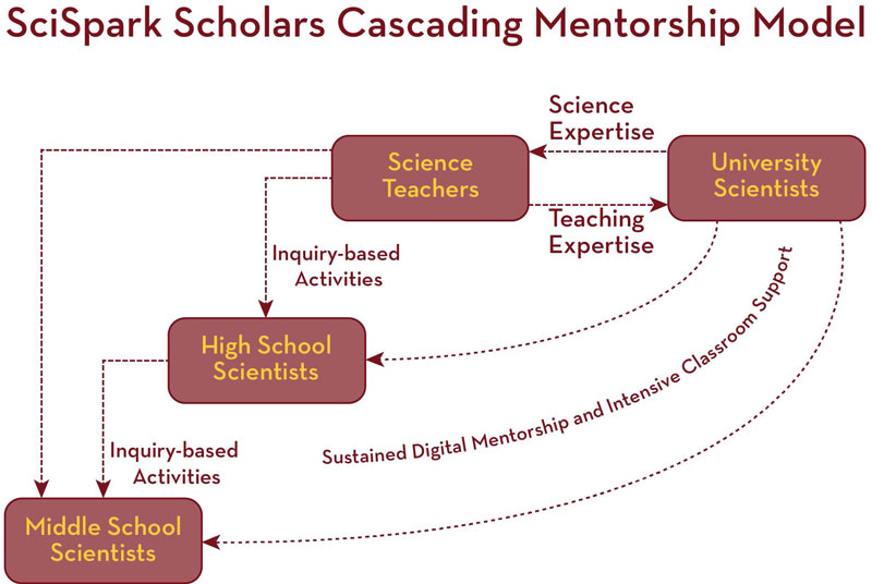 Cascading Mentorship model for SciSpark Scholars