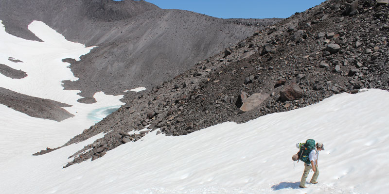Trinity Hamilton on Glacier at Mt. Hood