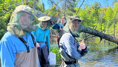 Students conducting research at Itasca Biological Station