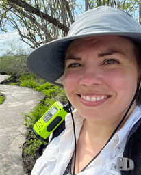 Sarah Knutie in the Galapagos